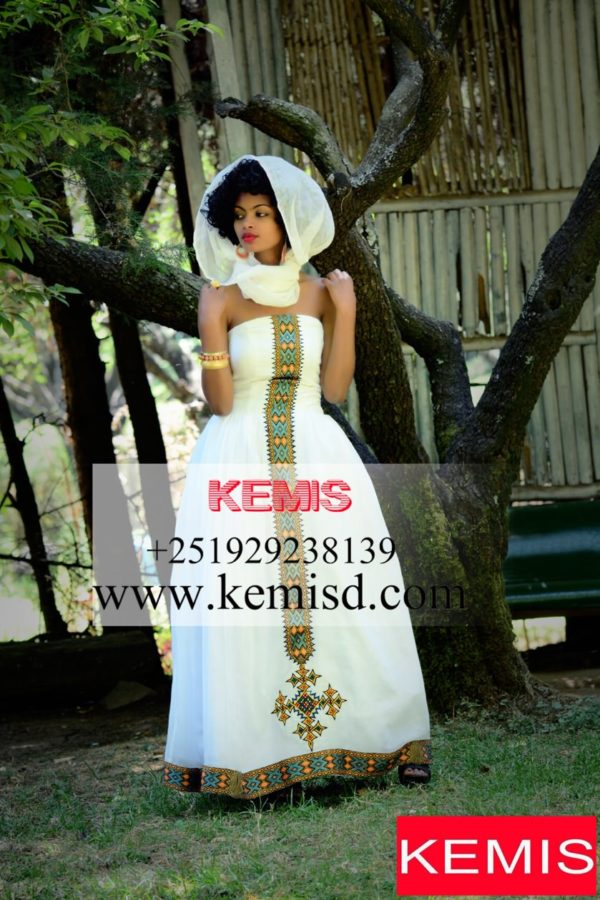 LORNA ETHIOPIAN WEDDING DRESS - Kemis Designs LORNA ETHIOPIAN WEDDING DRESS - Kemis Designs